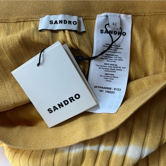 NWT Sandro Proper Knits Tie dye flare trousers - Picture 8 of 8